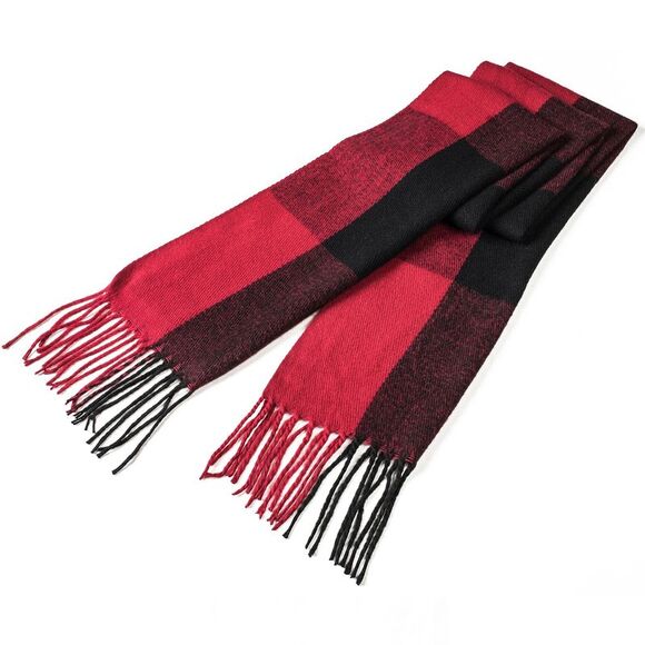 Alpine Swiss Mens Plaid Scarf Soft Winter Shawl Lightweight Cold-Weather Gear - Picture 7 of 8